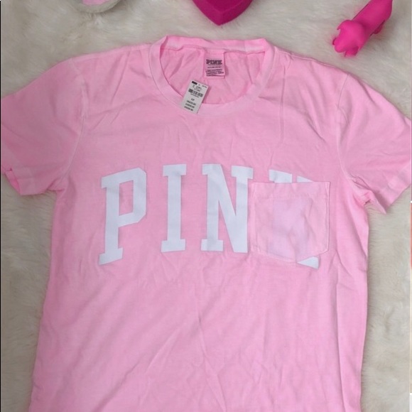 Victorias Secretpink Campus Pocket Tee 